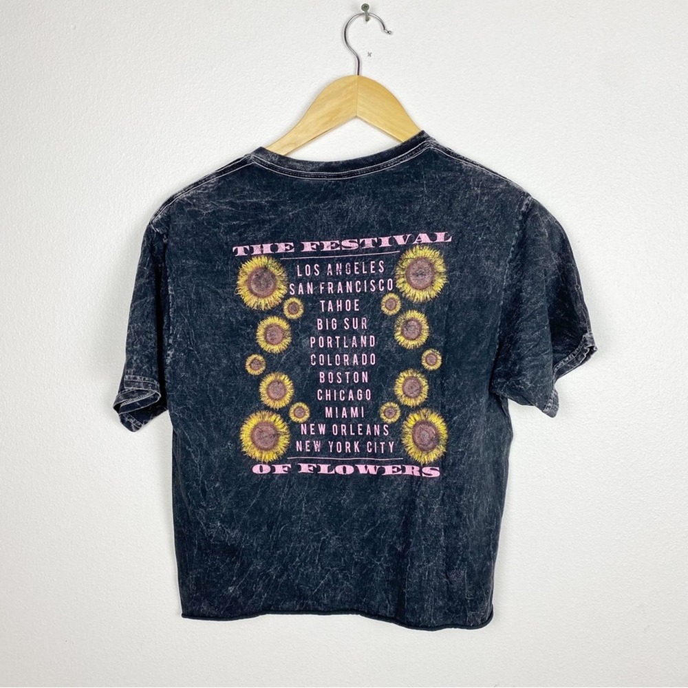 Fifth Sun Flower Fest Crop Tee Shirt sz S - Picture 2 of 5